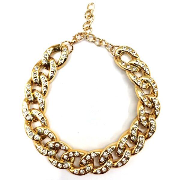 New Rhinestone Pet Collar Cats Dogs Necklace Jewelry Pets With Diamonds Gold And Silver Necklace - Image 4