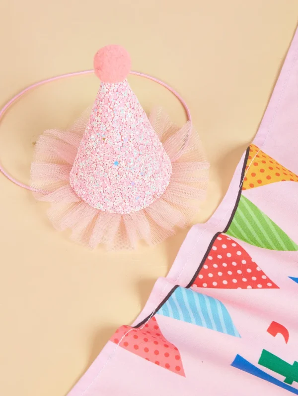 Dog Happy Birthday Decoration Dog Costume Hats Bowknot Bandana Neckerchief Bibs Banners Party Cat Dog Pets Accessories Perros - Image 3