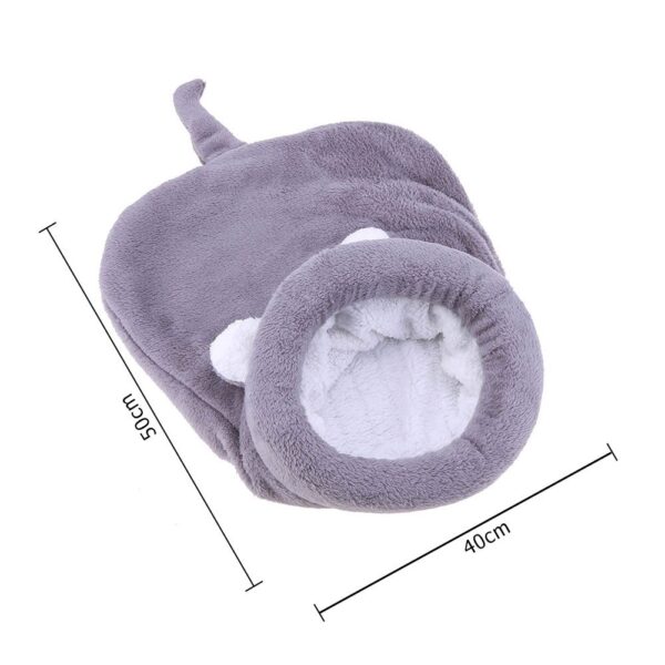 Winter Warm Fleece Pet Sleeping Bag – Foldable Bed for Small Dogs & Cats (Multiple Colors, 2 Sizes) - Image 6