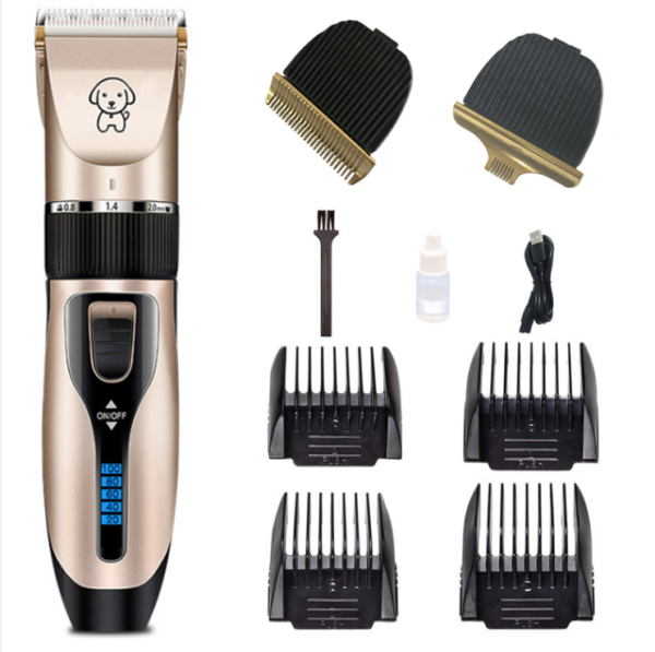 Clipper For Dog Clippers Dogs Grooming Clipper Kit USB Professional Rechargeable Low-Noise Pets Hair Trimmer Display Battery - Image 8