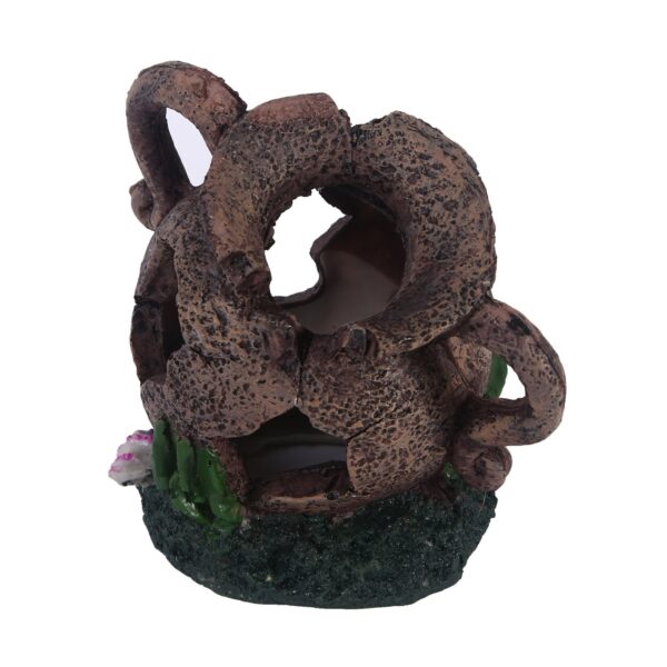 Water grass landscaping resin skull reptile toy hidden room aquarium fish tank ornaments - Image 7