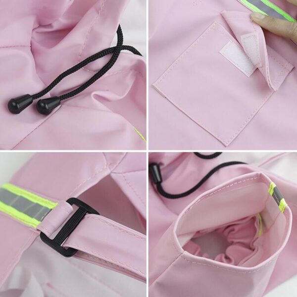 S-5XL Pets Small Dog Raincoats Reflective Small Large Dogs Rain Coat Waterproof Jacket Fashion Outdoor Breathable Puppy Clothes - Image 6