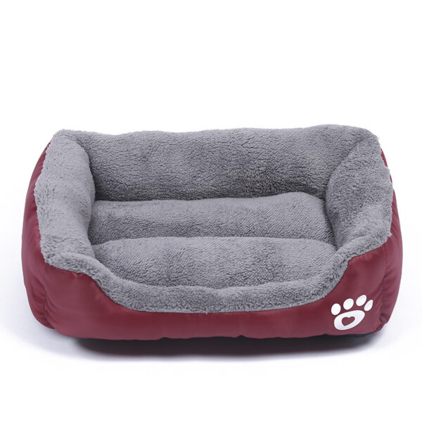 New, soft, and cozy fleece pet bed. Waterproof bottom. Suitable for small, medium & large pets. Keeps pets warm. - Image 5