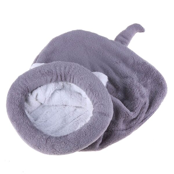 Winter Warm Fleece Pet Sleeping Bag – Foldable Bed for Small Dogs & Cats (Multiple Colors, 2 Sizes) - Image 2