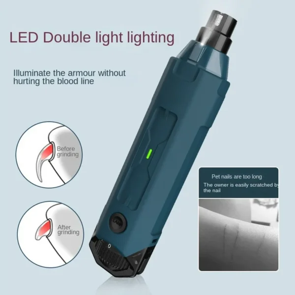New Electric Nail Clippers for Dog Scissors for Pets Nail Grinder for Dogs Cats Grooming Trimmer Cutters Nail Mill Pet Products - Image 2