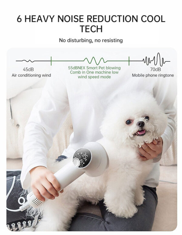 Smart Pet Hair Dryer Dog Golden Retriever Cat Grooming Hairdressing Blow & Comb Silent No Harm Pet Cleaning Supplies Pet Product - Image 20