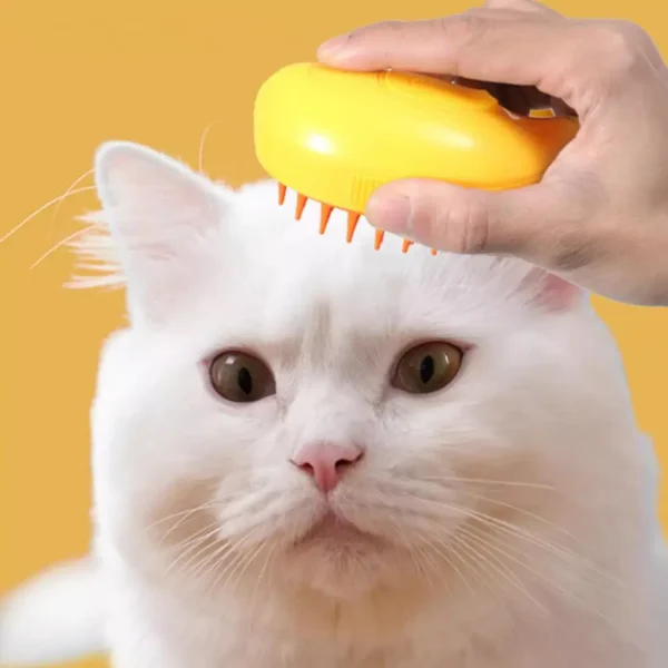 Grooming Brush for Pets Multifunctional Pet Grooming Tool Banana Shape Steamy Cat Brush for Hair Removal Grooming Pet for Pets - Image 4