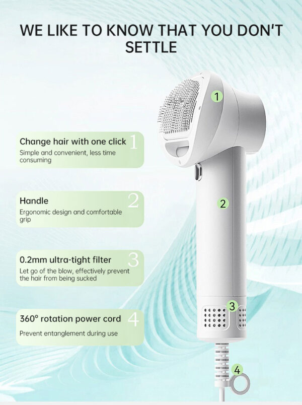 Smart Pet Hair Dryer Dog Golden Retriever Cat Grooming Hairdressing Blow & Comb Silent No Harm Pet Cleaning Supplies Pet Product - Image 11