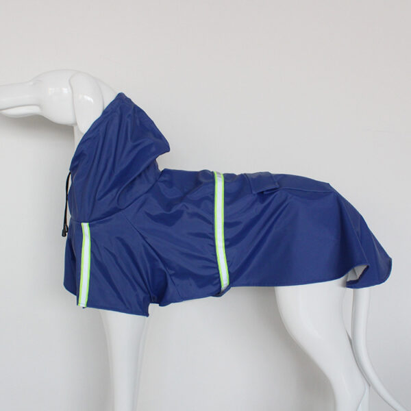 Large Dog Raincoat - Poncho Style Reflective Strip Pet Raincoat Windproof Waterproof Dog Hooded Raincoat - Image 7