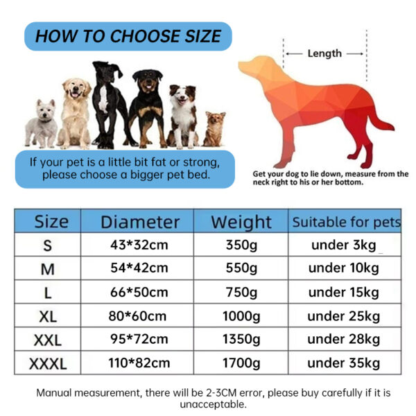 New, soft, and cozy fleece pet bed. Waterproof bottom. Suitable for small, medium & large pets. Keeps pets warm. - Image 12