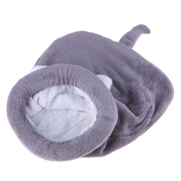 Winter Warm Fleece Pet Sleeping Bag – Foldable Bed for Small Dogs & Cats (Multiple Colors, 2 Sizes) - Image 7