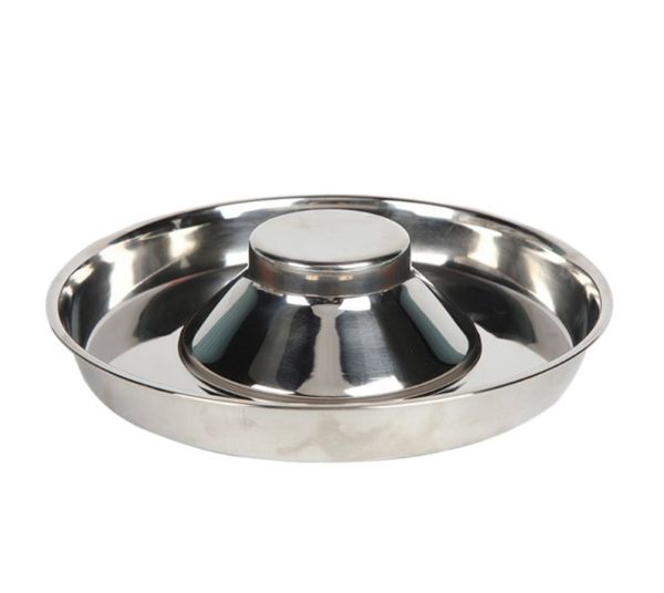 Stainless Steel Puppy Feeding Bowl – Anti-Spill Raised Center Dog Food Dish (S/M/L) - Image 2