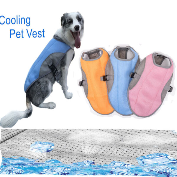 Summer Pet Heatstroke Prevention Vest Pet Dog Cool Clothes Outdoor Pet Dog Clothes Wholesale Dog Cooling Clothes - Image 6