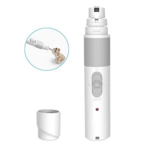 Rechargeable Electric Pet Nail Grinder – Silent, Safe Dog & Cat Nail Clipper with USB Charging, 2 Speeds & 3 Grinding Ports