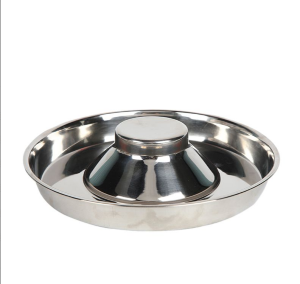 Stainless Steel Puppy Feeding Bowl – Anti-Spill Raised Center Dog Food Dish (S/M/L) - Image 3