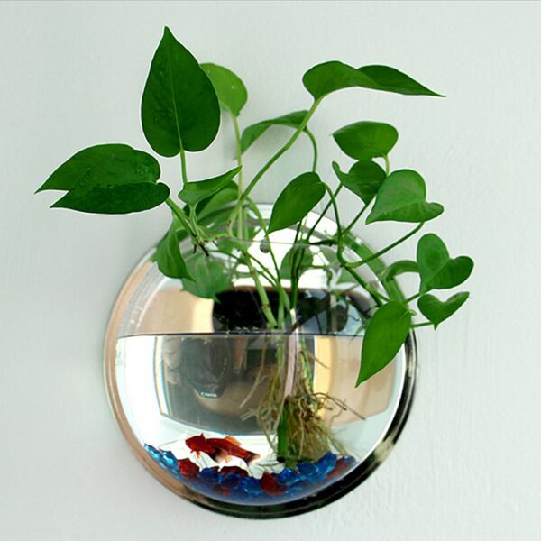Pot Plant Wall Mounted Newest Hanging Decor Bubble Bowl Flowers Fish Tank Home Decor Aquarium Home Decoration Accessories - Image 2