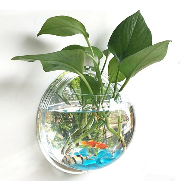 Pot Plant Wall Mounted Newest Hanging Decor Bubble Bowl Flowers Fish Tank Home Decor Aquarium Home Decoration Accessories - Image 3