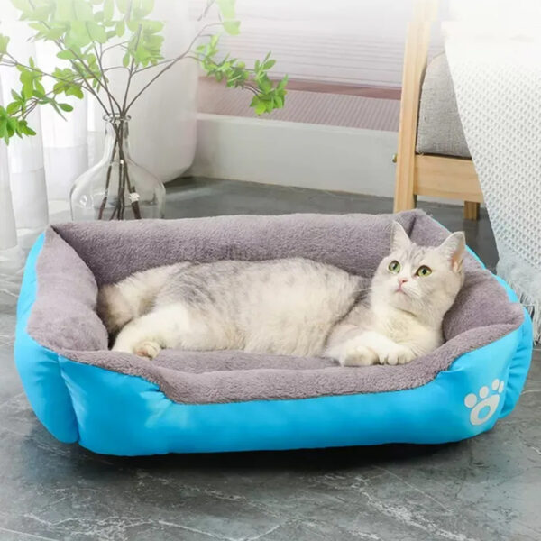 New, soft, and cozy fleece pet bed. Waterproof bottom. Suitable for small, medium & large pets. Keeps pets warm. - Image 16