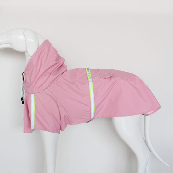 Large Dog Raincoat - Poncho Style Reflective Strip Pet Raincoat Windproof Waterproof Dog Hooded Raincoat - Image 8