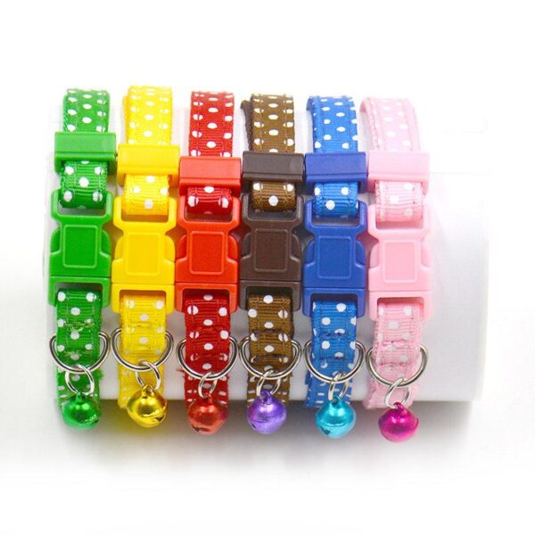 Sale 1Pc New Adjustable Dot Printed Little Dog Collars Cat Puppy Pets Supplies - Image 6