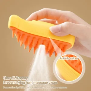 Grooming Brush for Pets Multifunctional Pet Grooming Tool Banana Shape Steamy Cat Brush for Hair Removal Grooming Pet for Pets