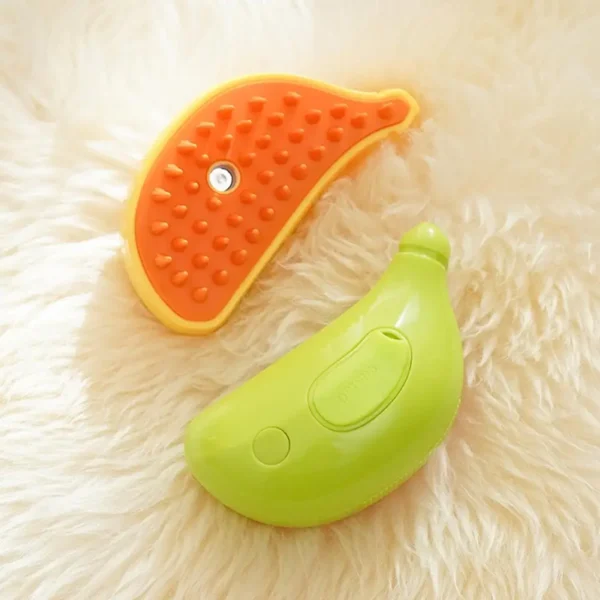 Grooming Brush for Pets Multifunctional Pet Grooming Tool Banana Shape Steamy Cat Brush for Hair Removal Grooming Pet for Pets - Image 5