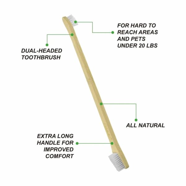 ELAIMEI Bamboo Pet Toothbrush Set - Image 3