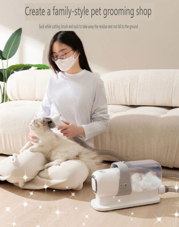 Pet Grooming Vacuum & Dog Grooming Kit with 2.3L Capacity Larger Pet Hair Dust Cup Dog Brush for Pet Hair Vacuum Cleaner - Image 3