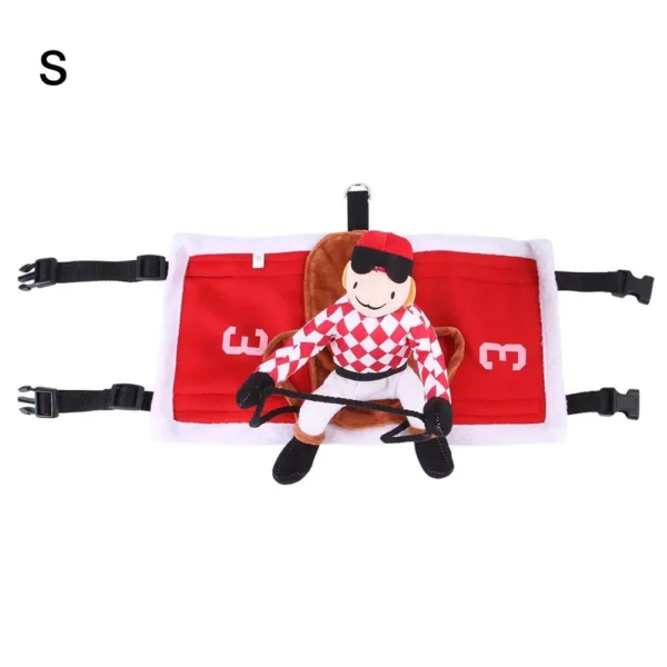 Pet Dog Santa Claus Riding Costume Pet Clothing Flannel Saddle-shaped Pet Cats Dogs Clothes - Image 9