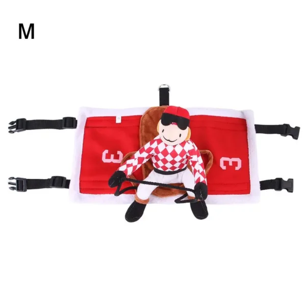 Pet Dog Santa Claus Riding Costume Pet Clothing Flannel Saddle-shaped Pet Cats Dogs Clothes - Image 8