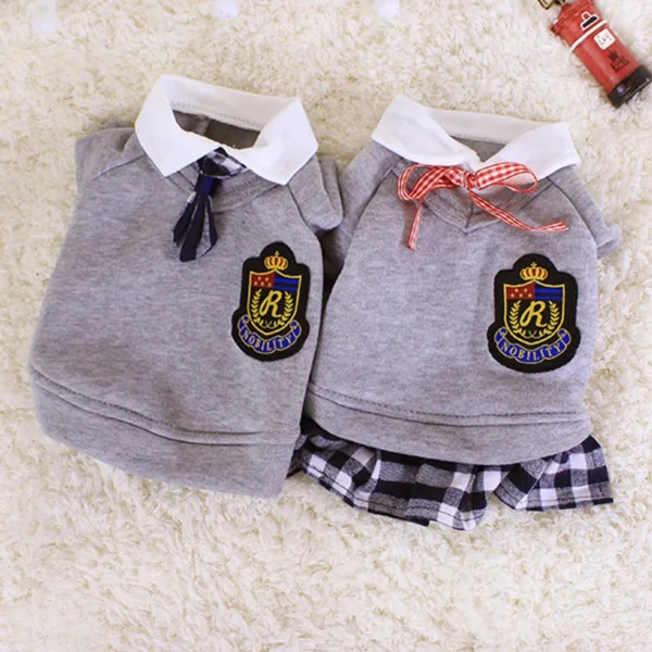 Couple Pet Dog Clothes Pet Uniform Clothing for Small Medium Dogs Costume Chihuahua Puppy Pet Shirt Clothes for Dogs Ropa Perro - Image 4