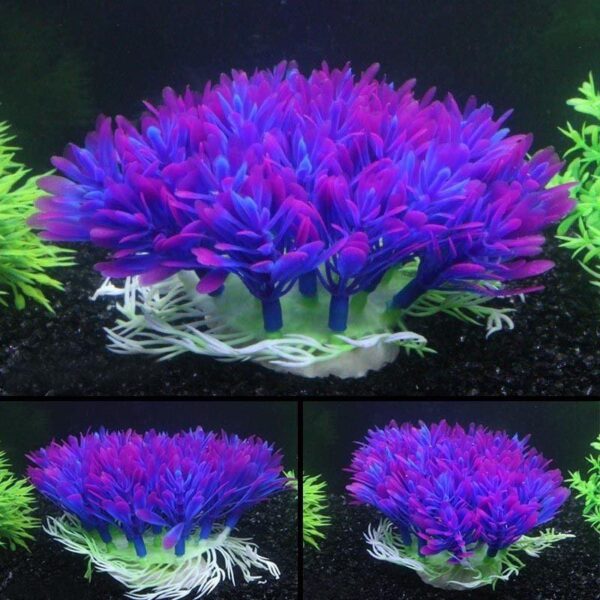 Vibrant Purple Round Grass Aquarium Decor - Image 6