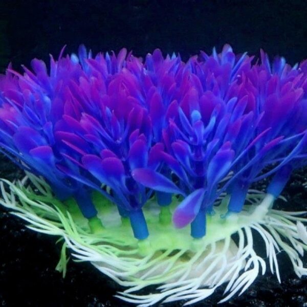 Vibrant Purple Round Grass Aquarium Decor - Image 5