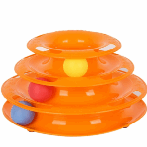 Top Quality Funny Cat Pet Toy Cat Toys Intelligence Triple Play Disc Cat Toy Balls Ball Toys Pets Green Orange